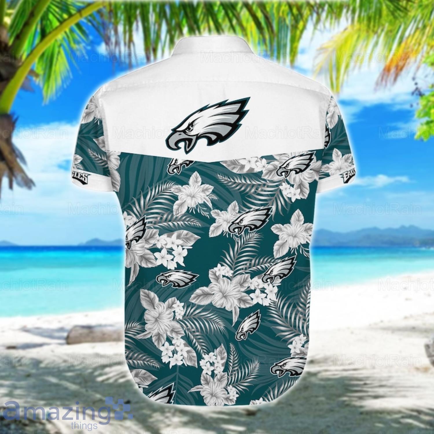 Philadelphia Aloha Tropical Flower Pattern Hawaiian Shirt image Philadelphia Aloha Tropical Flower Pattern Hawaiian Shirt Product Photo 3