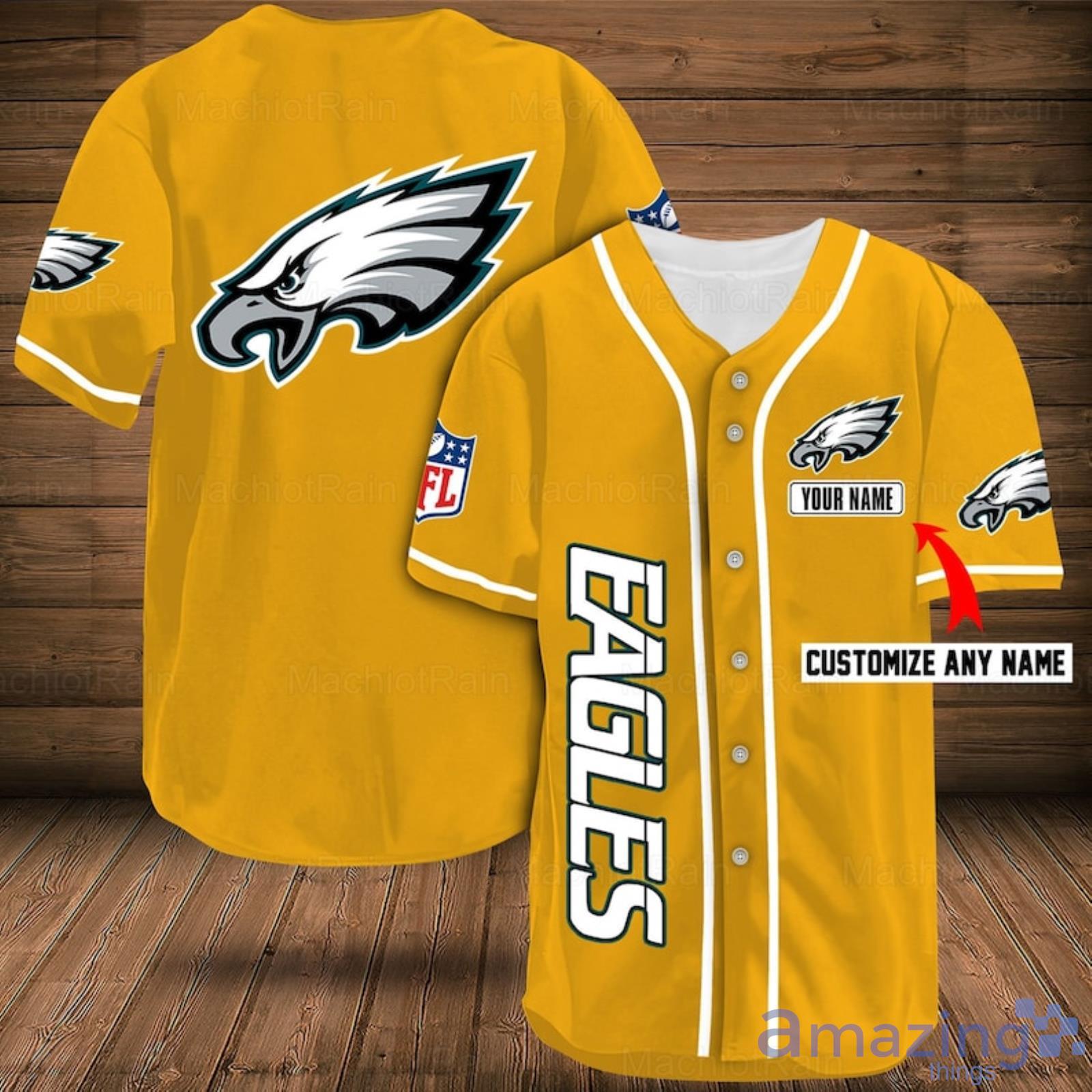 Custom Printing Baseball Plain Shirts Yellow Baseball Jersey