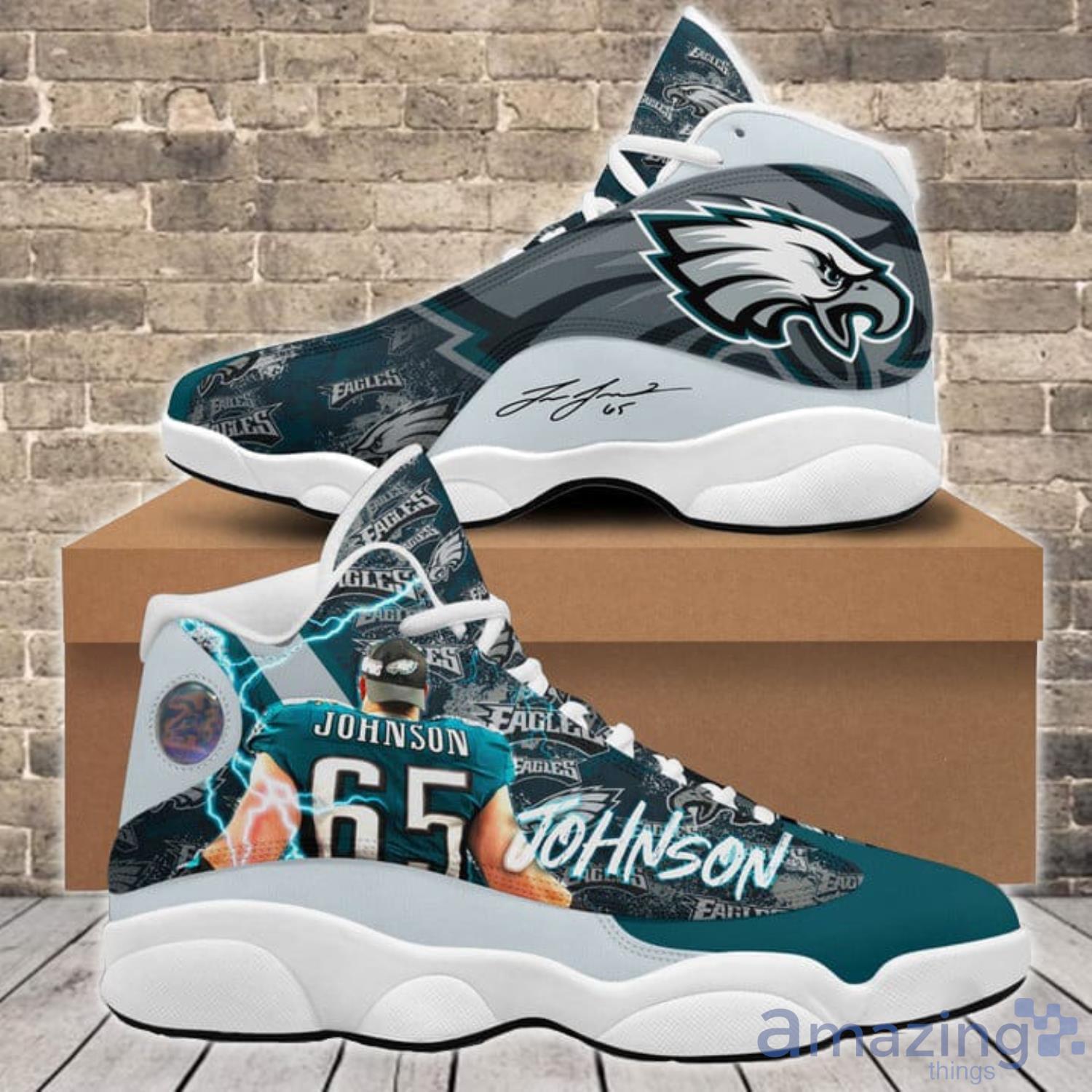 Philadelphia Eagles Dark Green Air Jordan 13 Shoes Sneaker For Men And Women