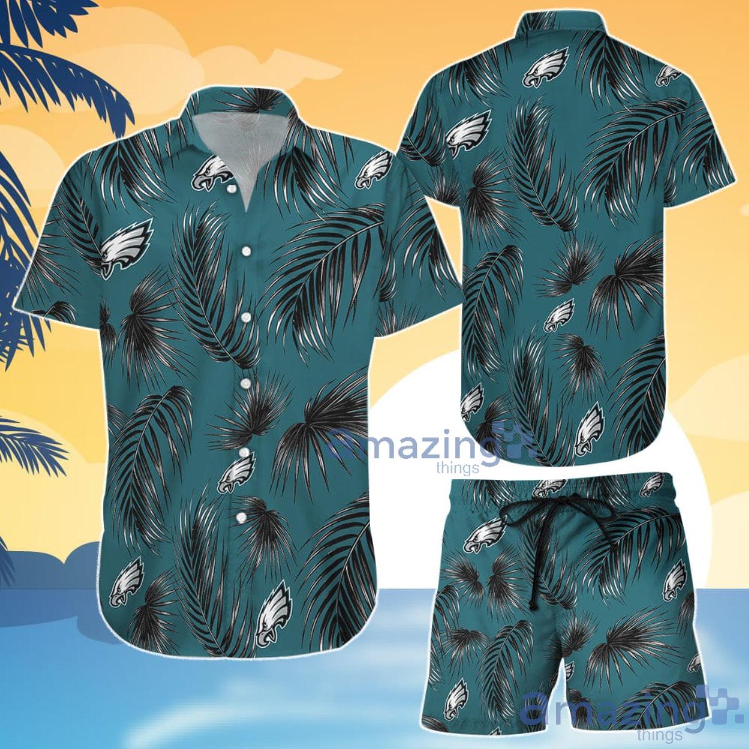 Philadelphia Eagles Flower Hawaiian Shirt And Short