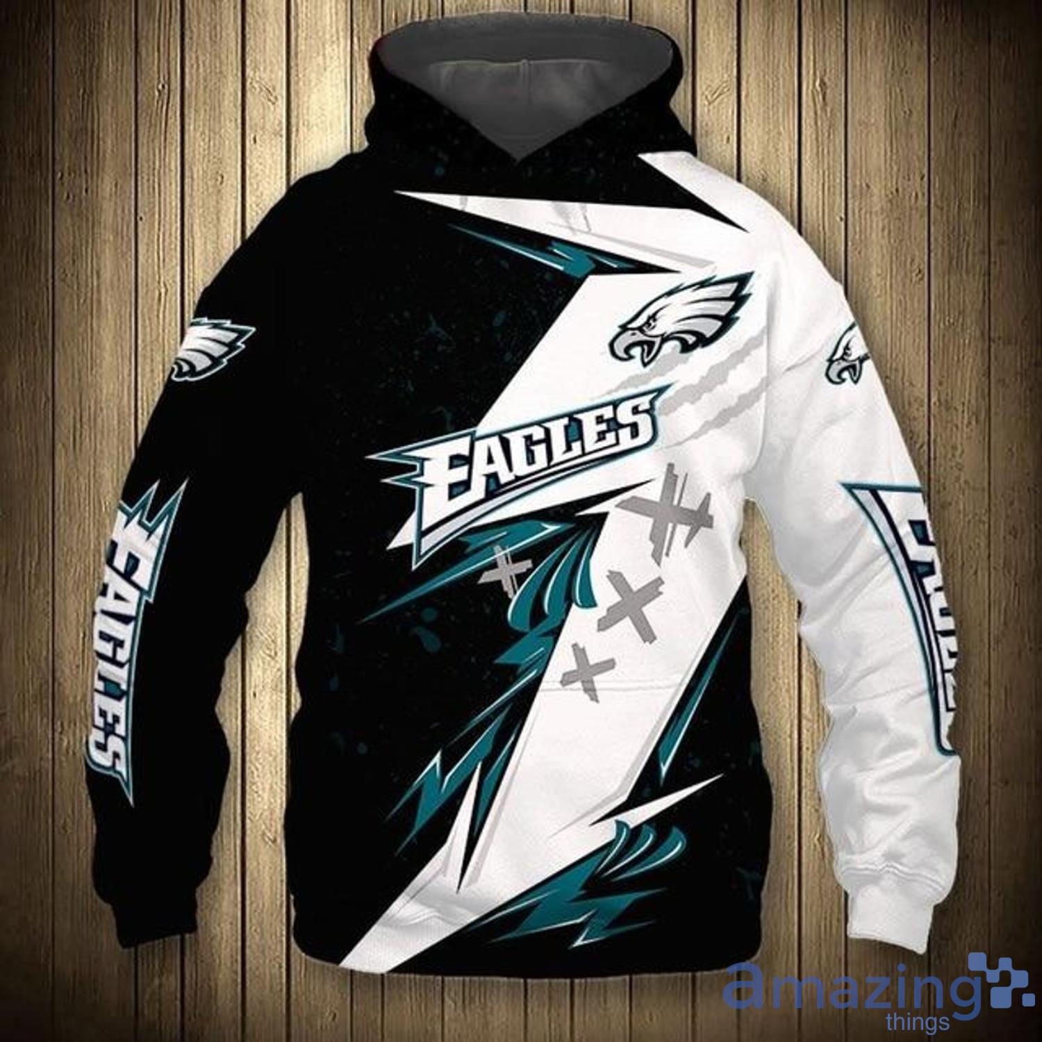 Philadelphia Eagles Hoodie 3D Halloween Horror night gift for fans