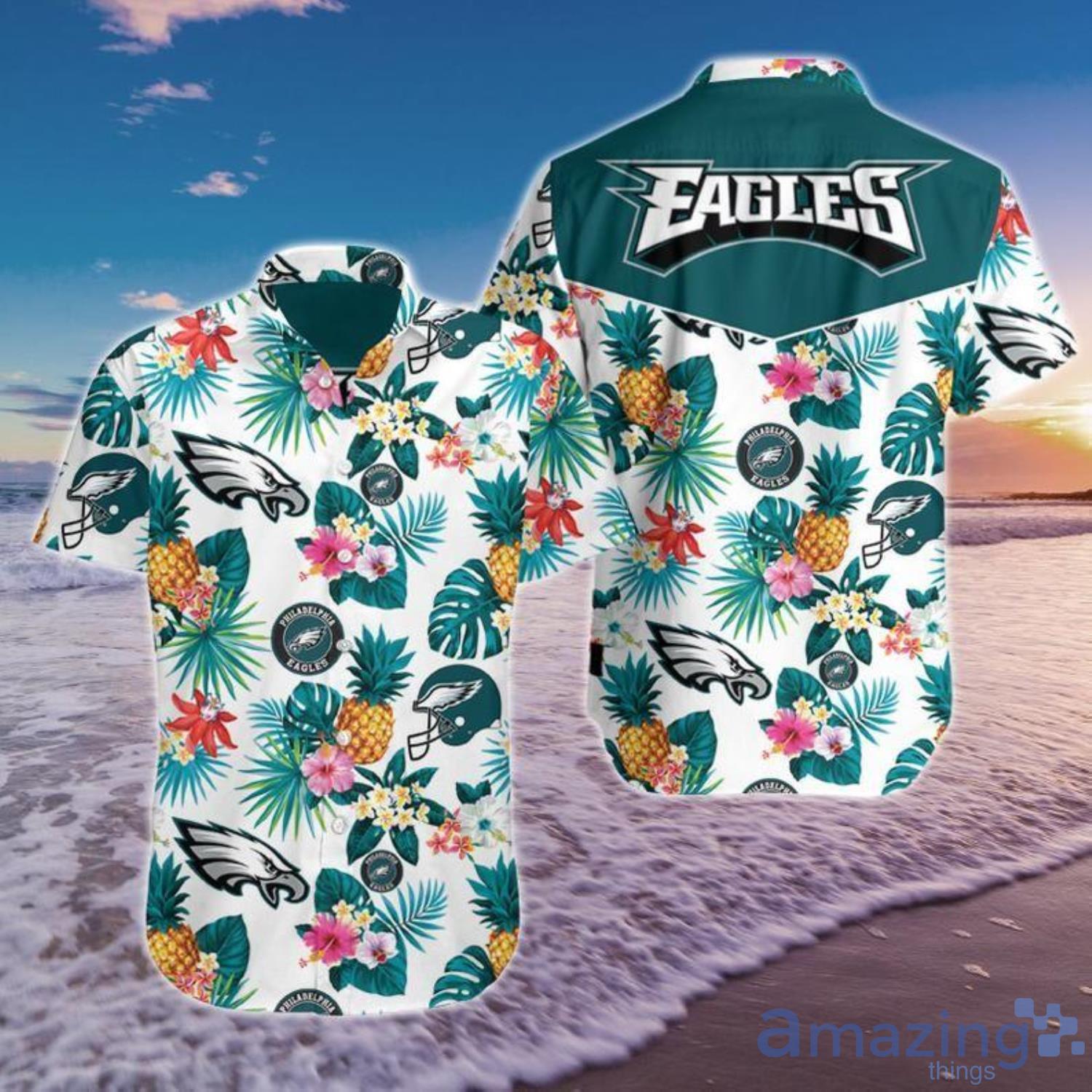 Philadelphia Eagles Hawaiian Aloha Shirt For Hot Fans Product Photo 1