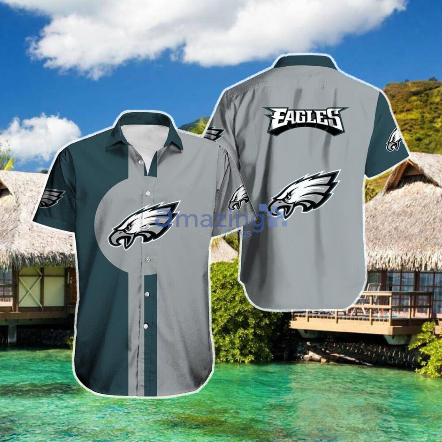 Philadelphia Eagles Logo Hawaiian Shirt For Men And Women Product Photo 1