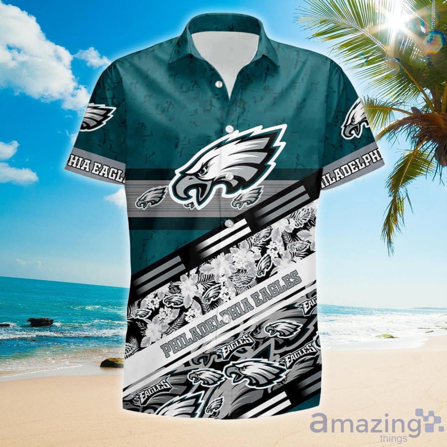 Perfect Combo Philadelphia Eagles NFL Summer Hawaiian Shirt and