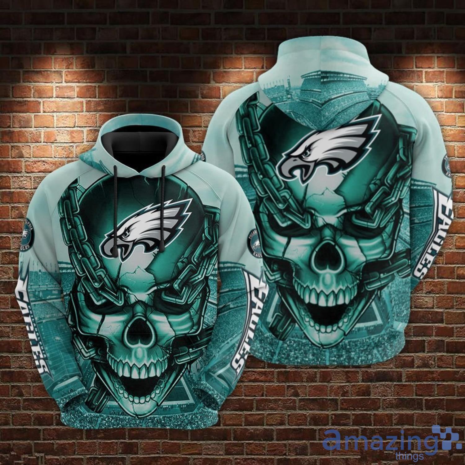 Philadelphia Eagles Skull Limited Hoodie Product Photo 1