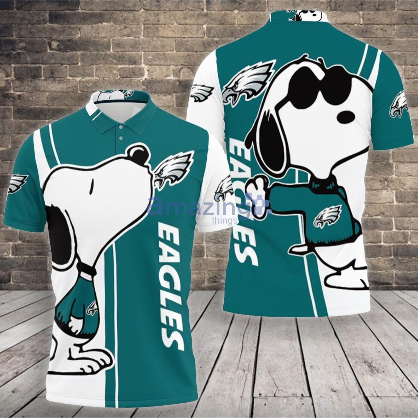 Philadelphia Eagles Snoopy Lover Polo Shirt For Sport Fans Product Photo 1