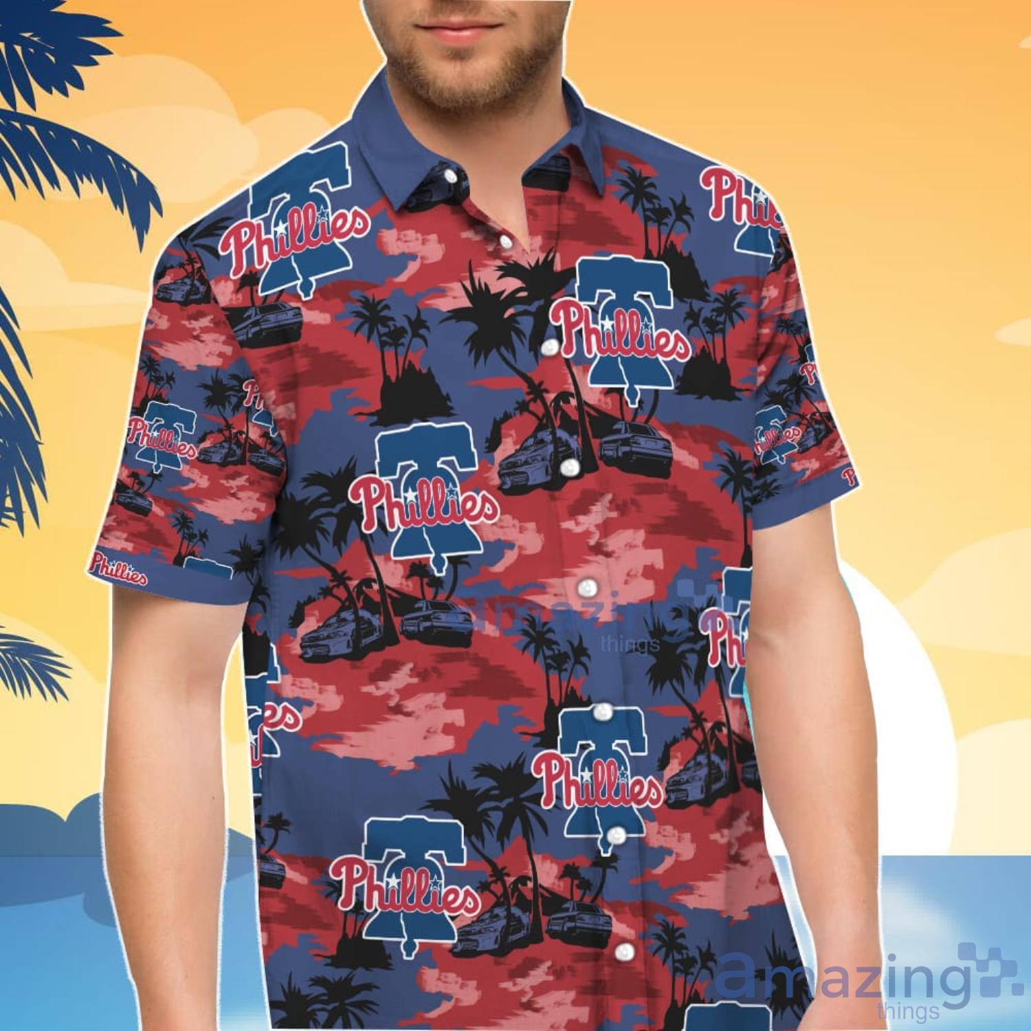 Philadelphia Phillies Short Sleeve Aloha Hawaiian Shirt And Shorts Beach  Gift - Banantees