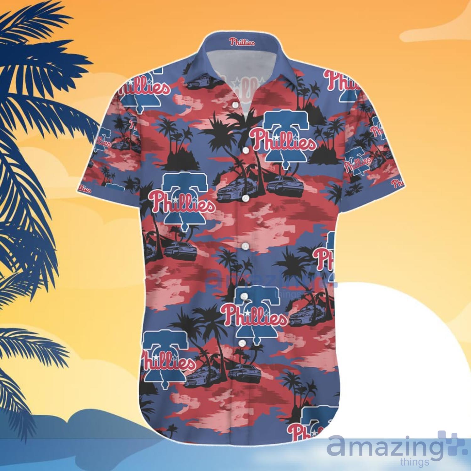 Philadelphia Phillies Short Sleeve Aloha Hawaiian Shirt And Shorts Beach  Gift - Banantees