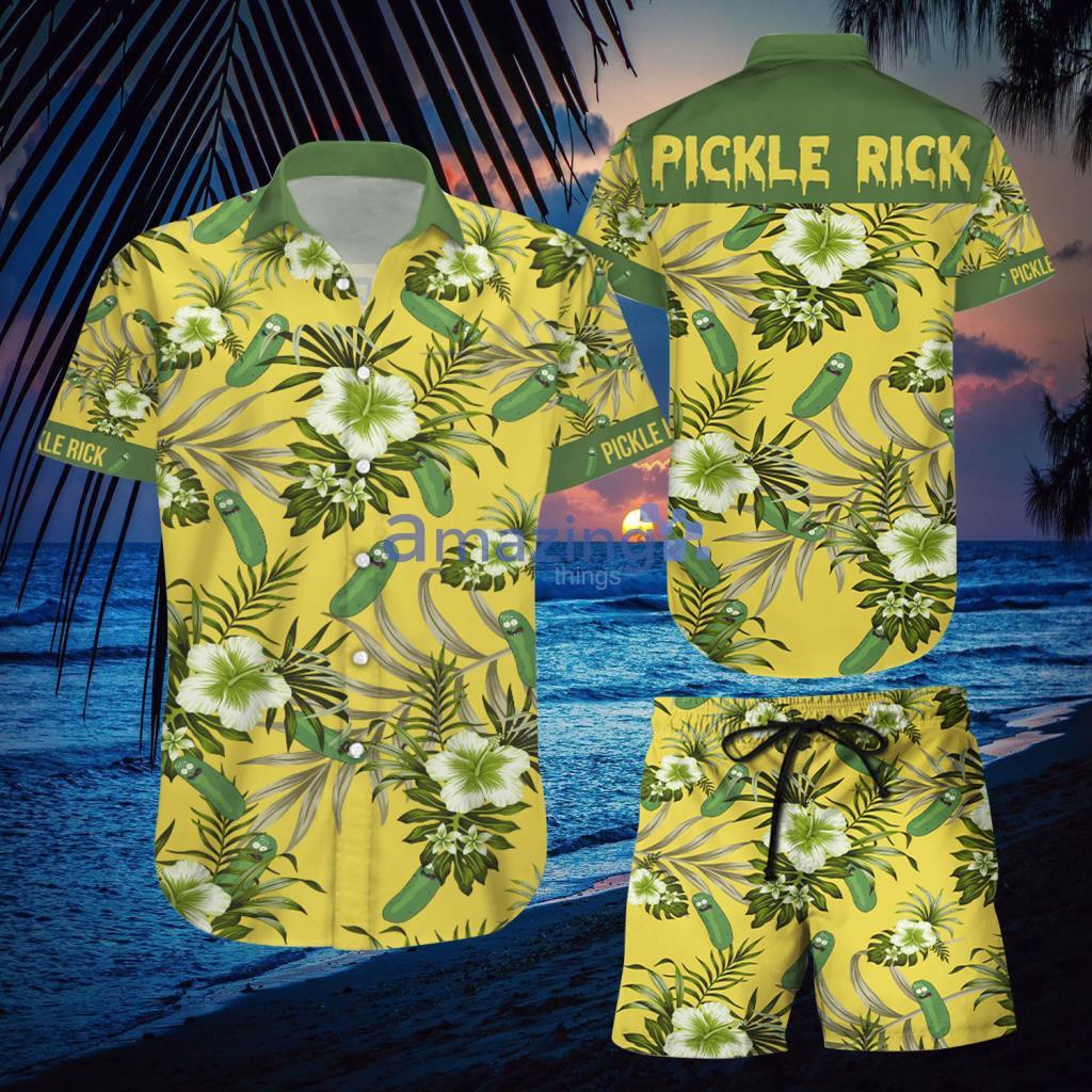 Pickle Rick Hawaiian Shirt And Short - Pickle Rick Hawaiian Shirt And Short Pickle Rick Hawaiian Shirt And Short - Pickle Rick Hawaiian Shirt And Short
