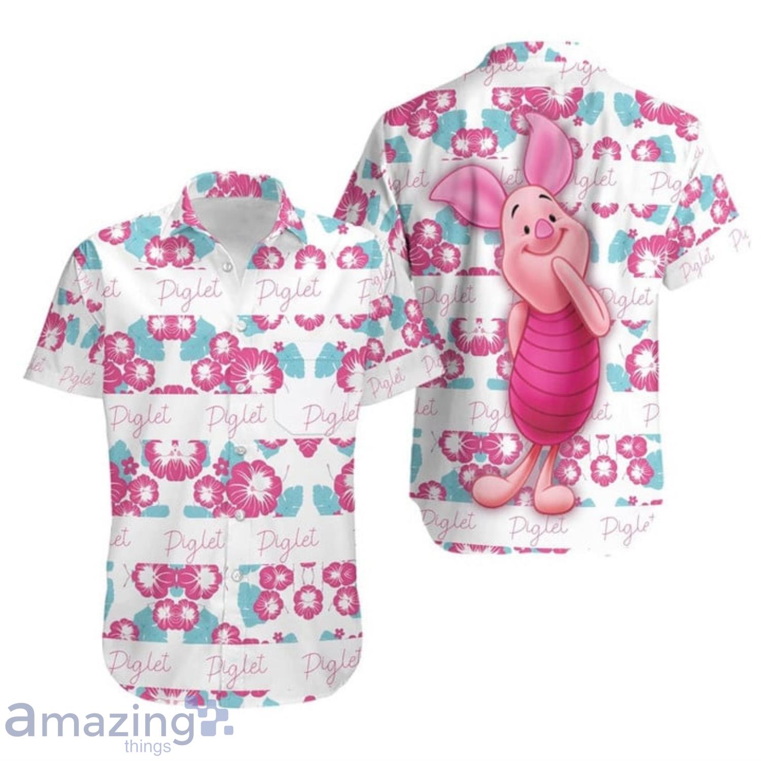 Cute Piglet Winnie The Pooh Pink Disney Baseball Jerseys For Men And Women