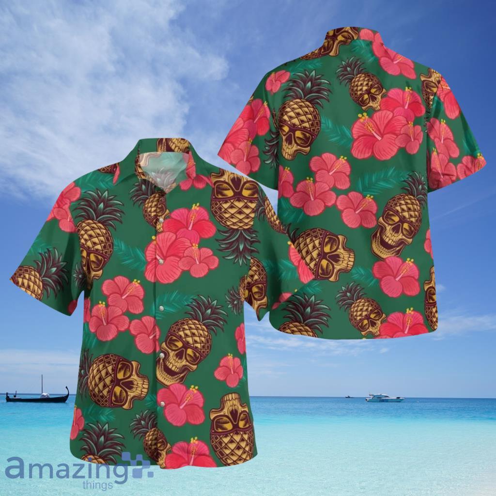Pineapple Skull Gothic Hawaiian Shirt For Men And Women Product Photo 1