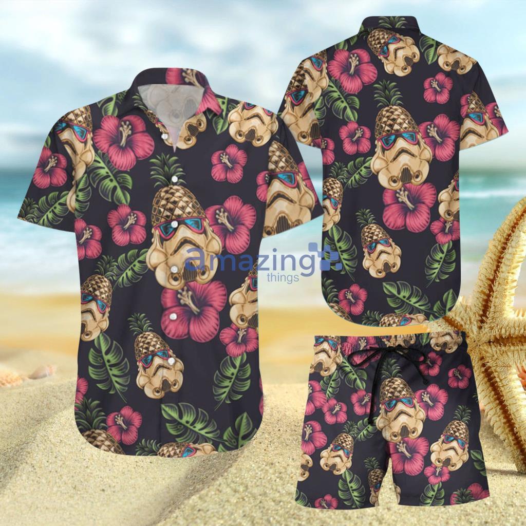 Pineapple Trooper Summer Aloha Hawaiian Shirt And Short - Pineapple Trooper Summer Aloha Hawaiian Shirt And Short