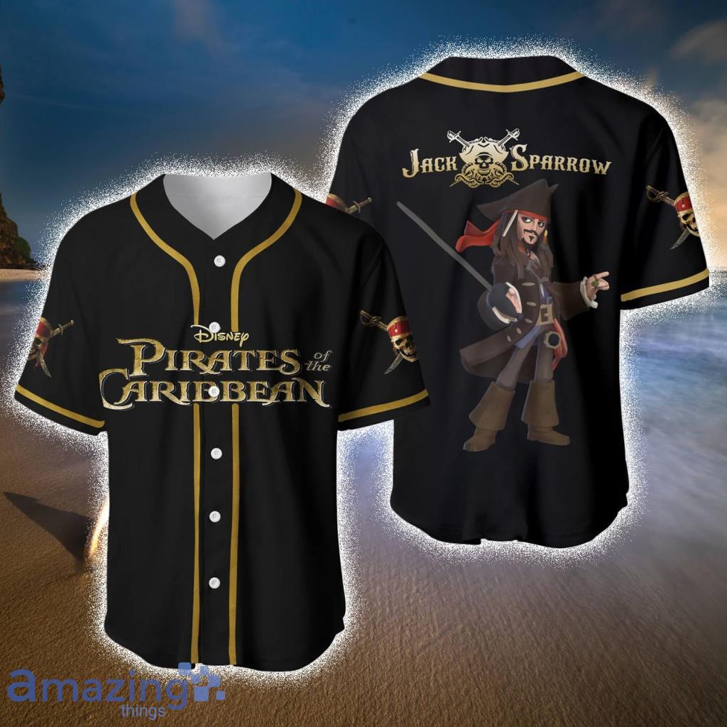 Personalized Pirate Of Caribbean Skull Crossbones Baseball Jersey