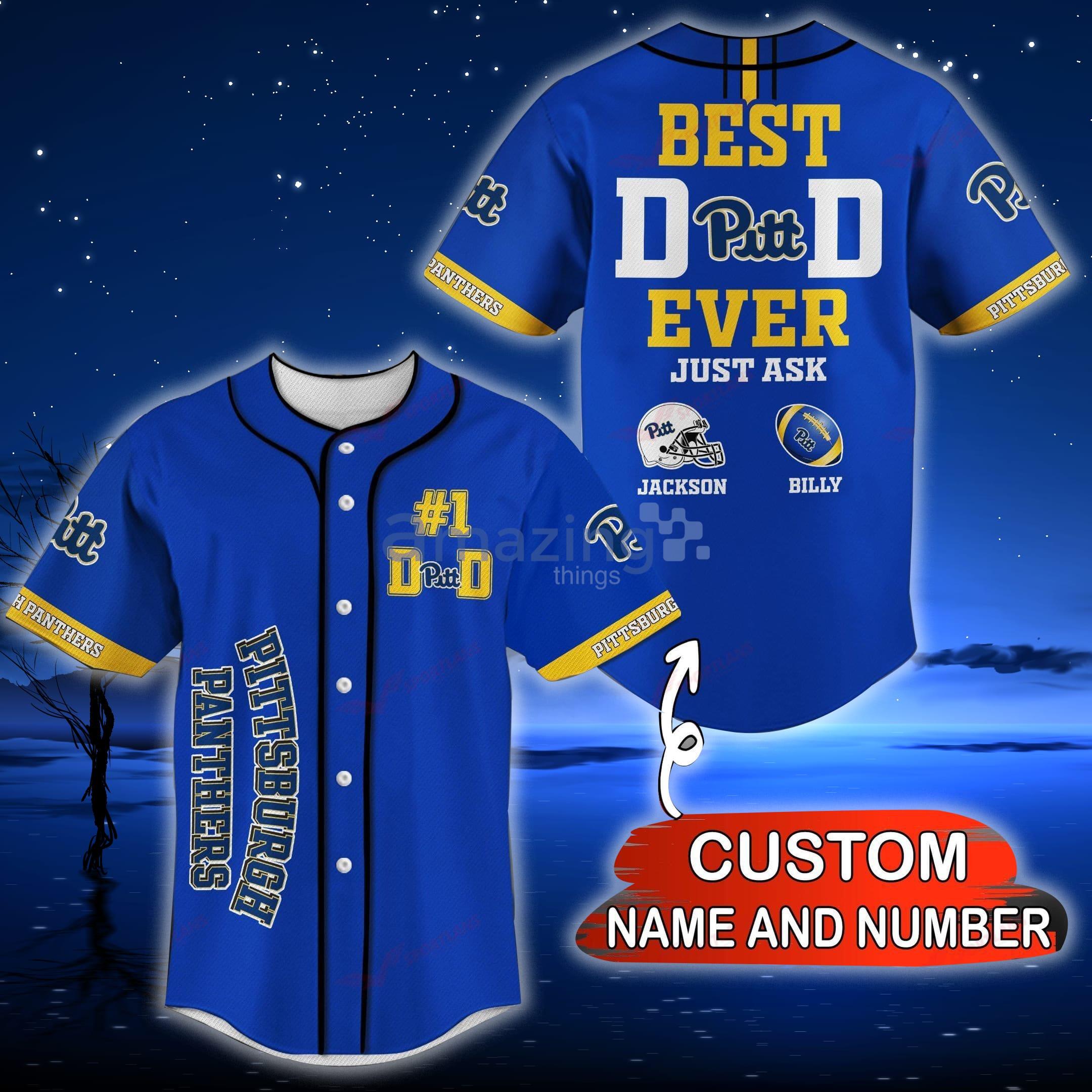 Pittsburgh Panthers Personalized Custom Name Baseball Jersey Shirt