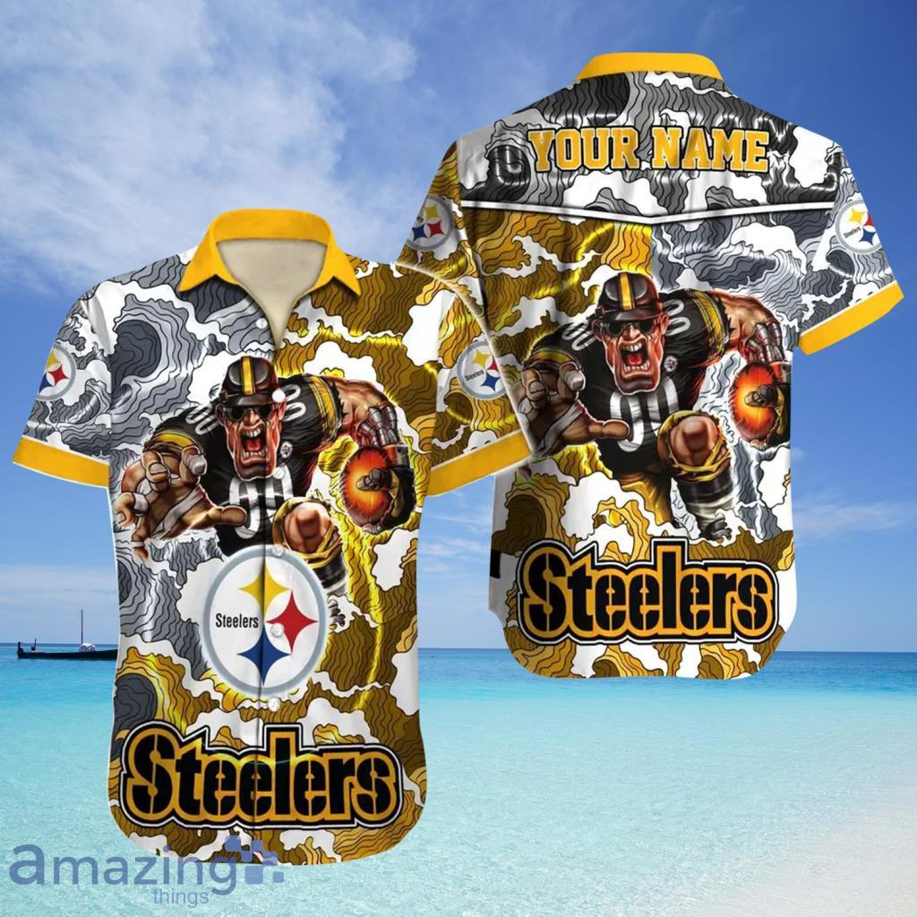 Pittsburgh Steelers Logo NFL Hawaiian Shirt For Fans - Pittsburgh Steelers Logo NFL Hawaiian Shirt For Fans