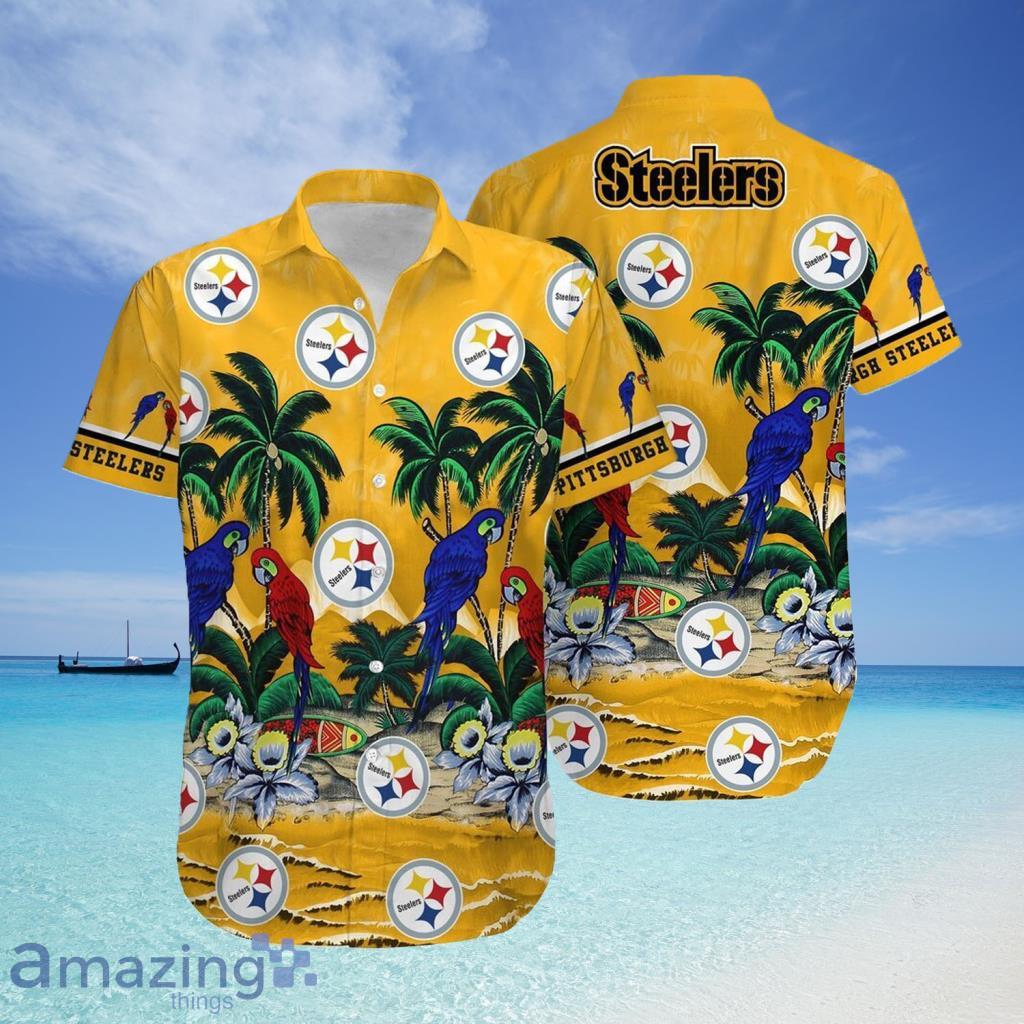 Pittsburgh Steelers Custom Name NFL Hawaiian Shirt And Shorts Gift For Men  And Women Fans - Banantees