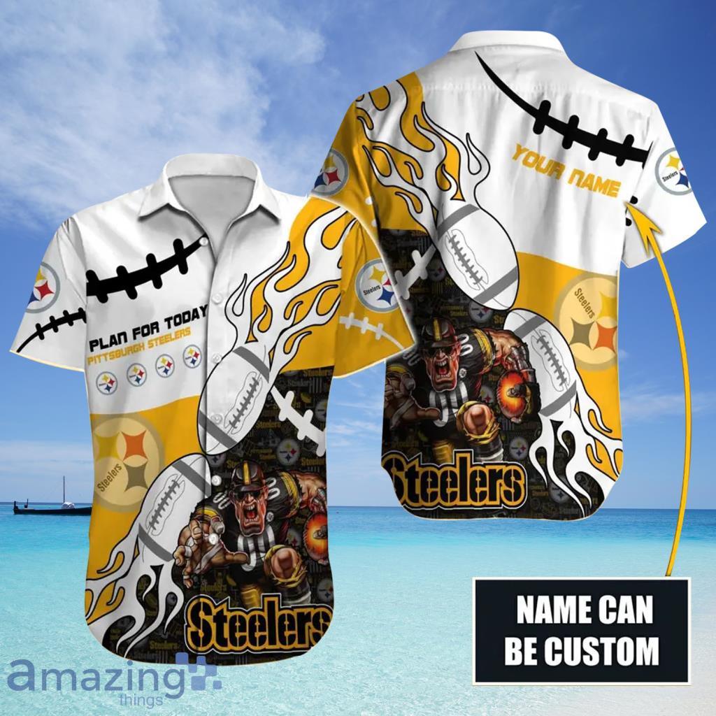 Plan For Today Custom Pittsburgh Steelers NFL Hawaiian Shirt For Fans