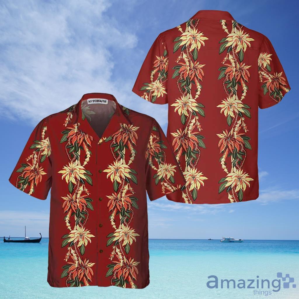 Poinsettia Christmas Hawaiian Shirt For Men And Women - Poinsettia Christmas Hawaiian Shirt For Men And Women