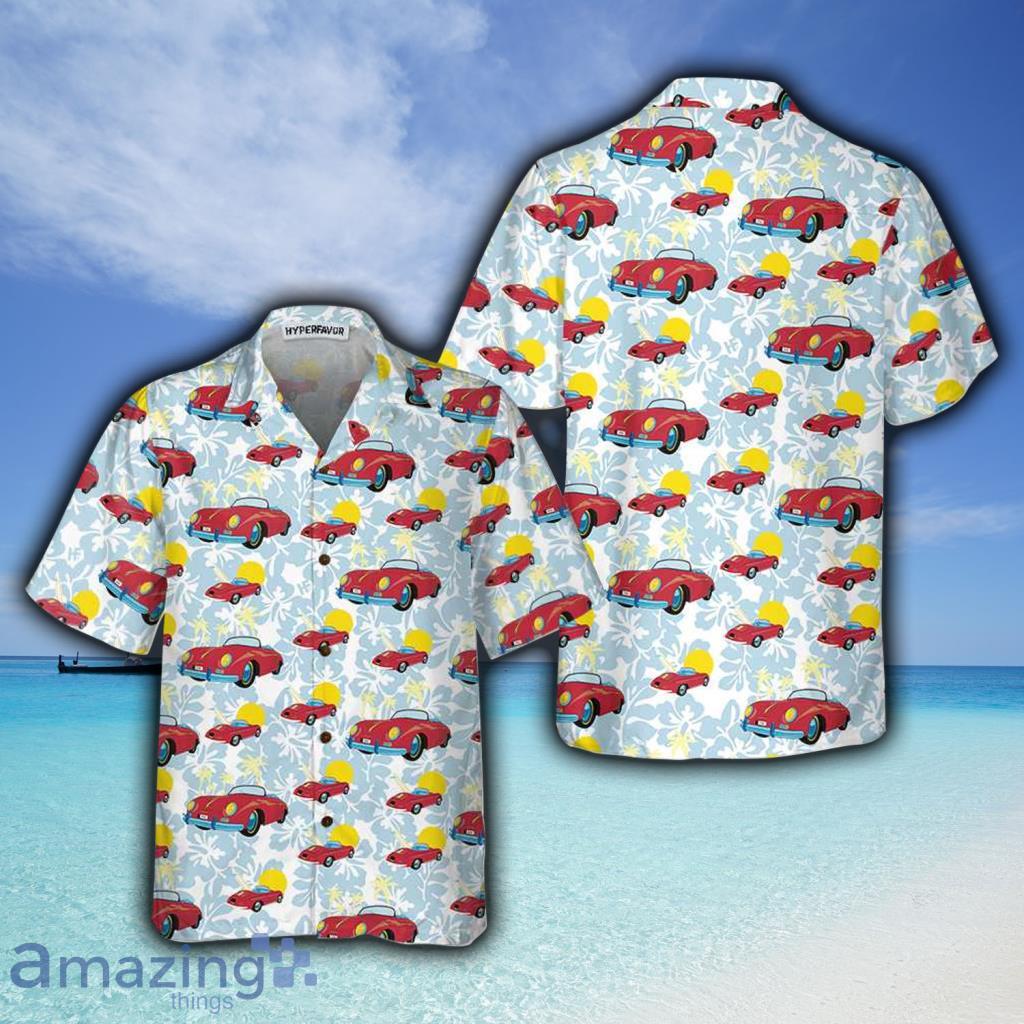 Porsche 356 Tropical Floral  Hawaiian Shirt For Men And Women - Porsche 356 Tropical Floral  Hawaiian Shirt For Men And Women