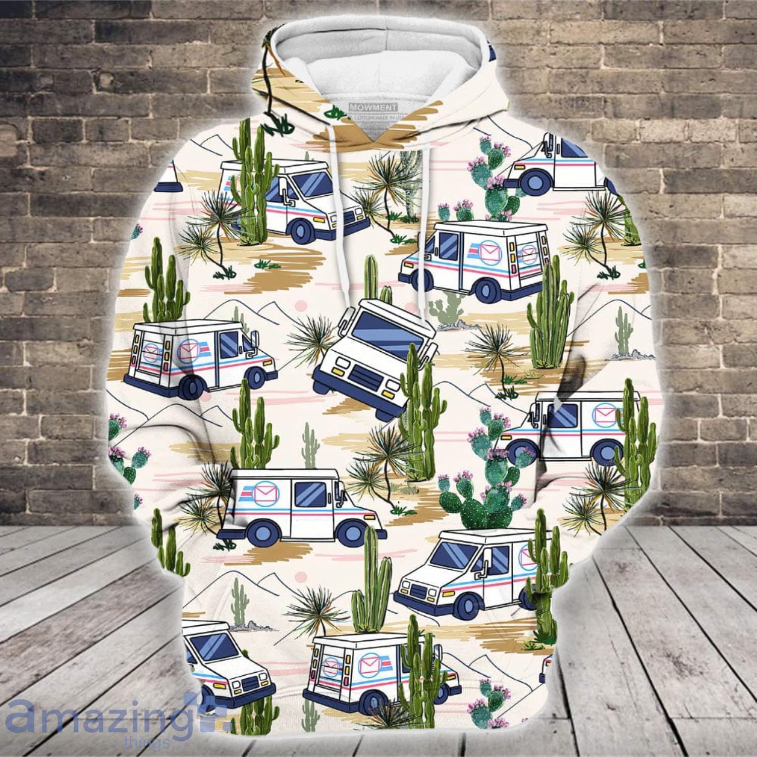 Postal Worker Trucks Desert 3D Hoodie Good Gifts For Postal Workers image Postal Worker Trucks Desert 3D Hoodie Good Gifts For Postal Workers Product Photo 3