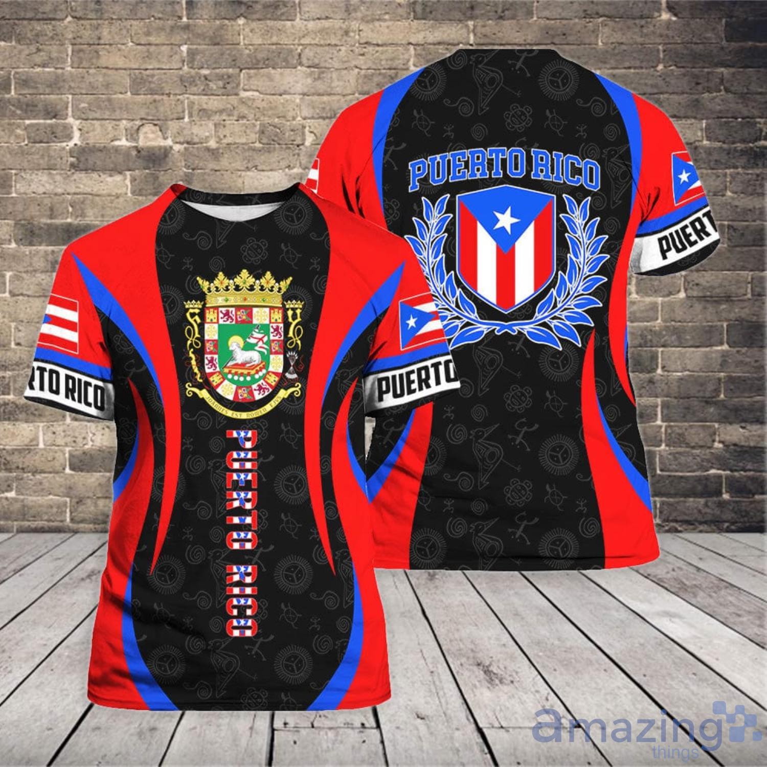 Puerto Rico 3D T-Shirt Product Photo 1 Puerto Rico 3D T-Shirt Product Photo 1