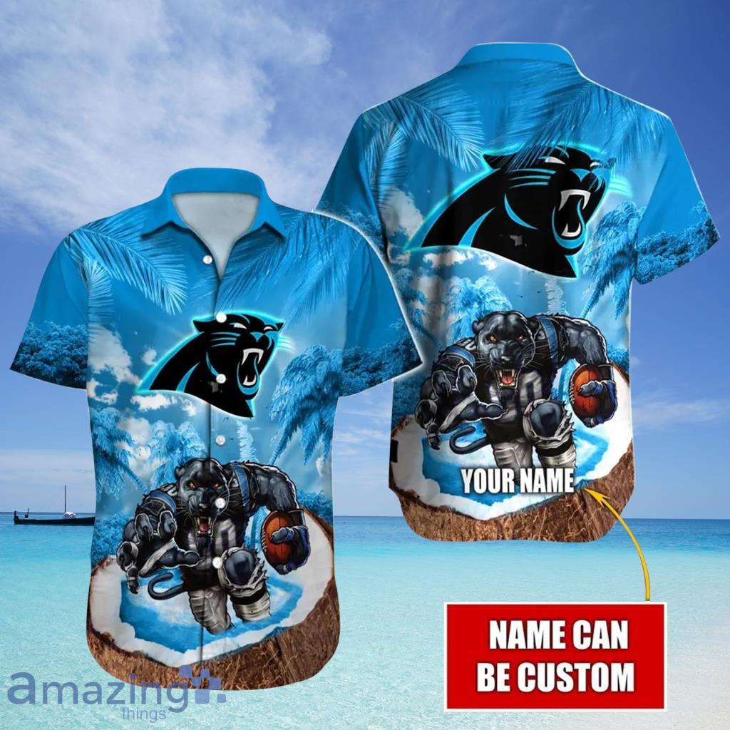 Pumped Up Panther NFL Carolina Panthers Aloha Hawaiian Shirt