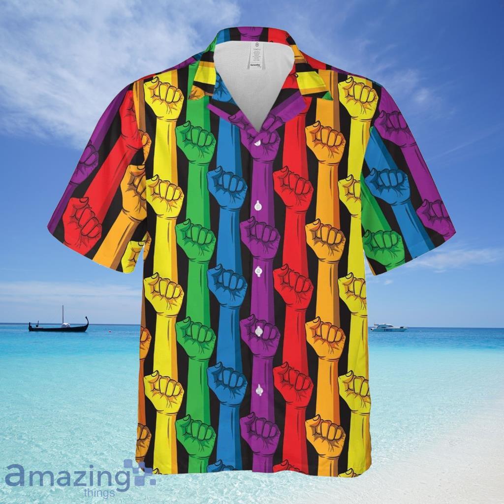 Rainbow Color LGBT Hawaiian Shirt For Men And Women - Rainbow Color LGBT Hawaiian Shirt For Men And Women