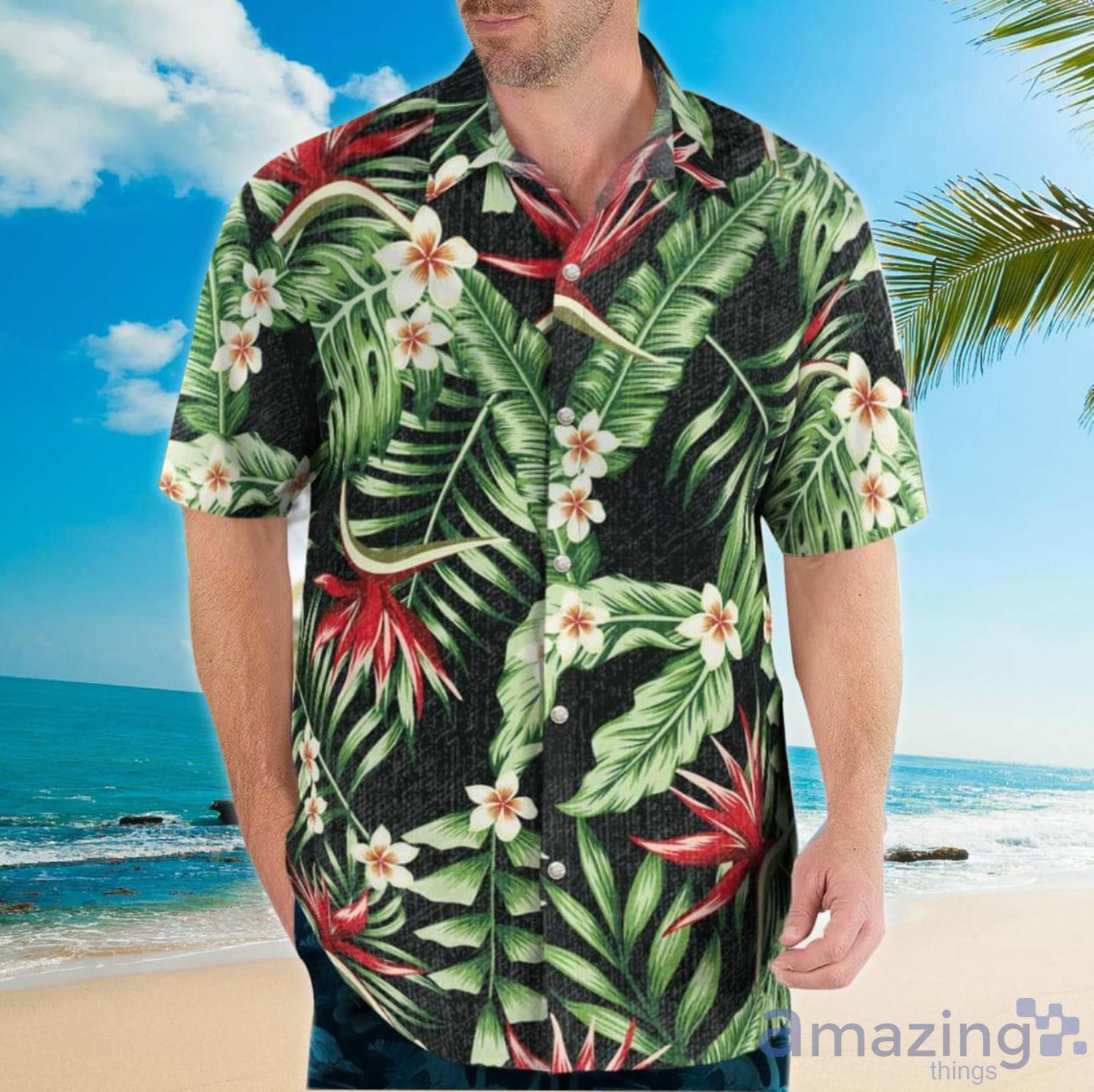 Pittsburgh Steelers Men's Floral Aloha Button Up Shirt