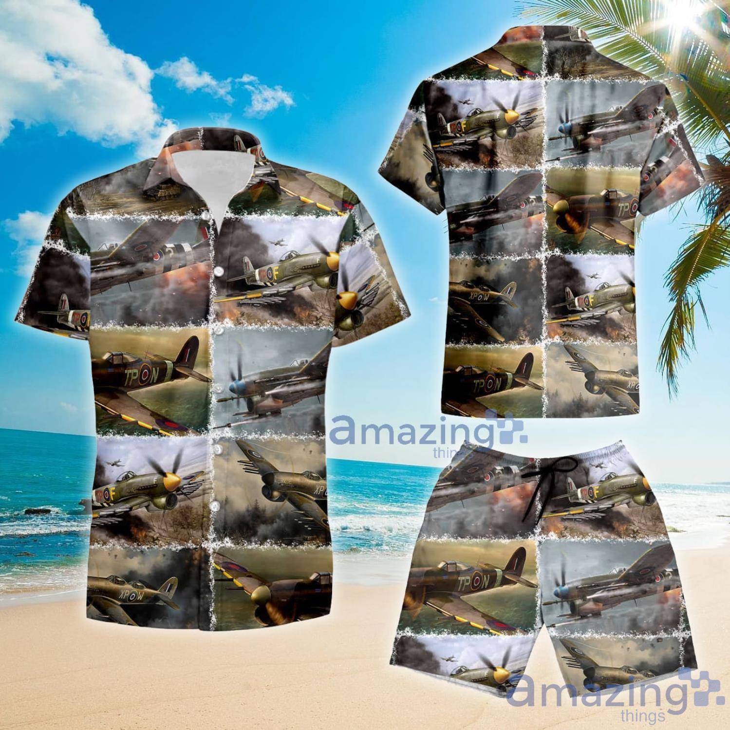 Royal Air Force Hawker Typhoon Hawaii Gift For Summer Hawaiian Shirt And Shorts image Royal Air Force Hawker Typhoon Hawaii Gift For Summer Hawaiian Shirt And Shorts Product Photo 2