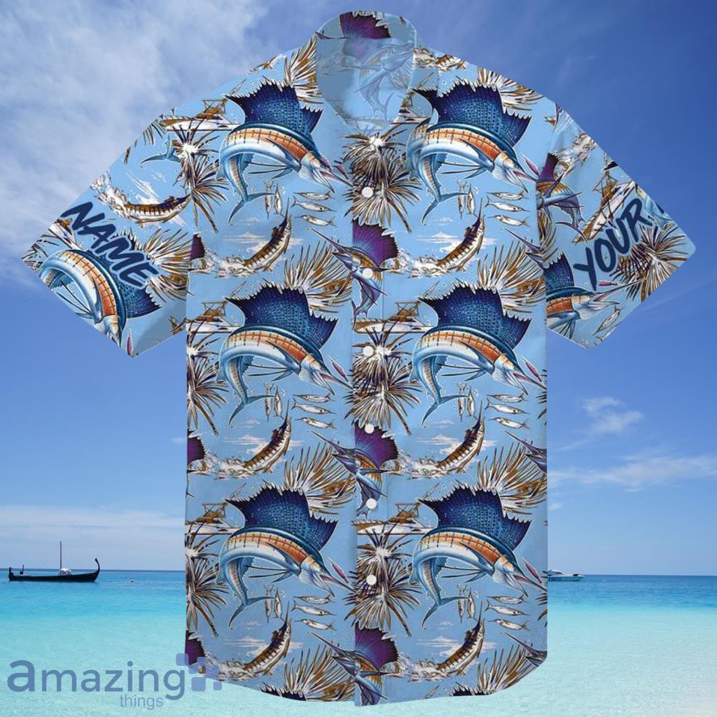 Sailffish Fishing Customize Name Hawaiian Shirt For Men And Women - Sailffish Fishing Customize Name Hawaiian Shirt For Men And Women