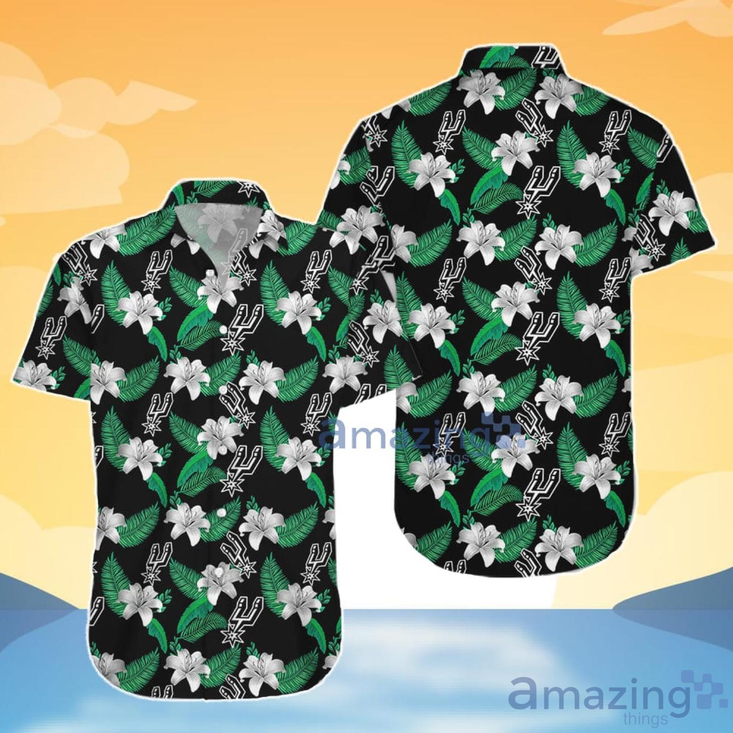San Antonio Spurs Hawaiian Shirt And Shorts Gift For Summer image San Antonio Spurs Hawaiian Shirt And Shorts Gift For Summer Product Photo 4