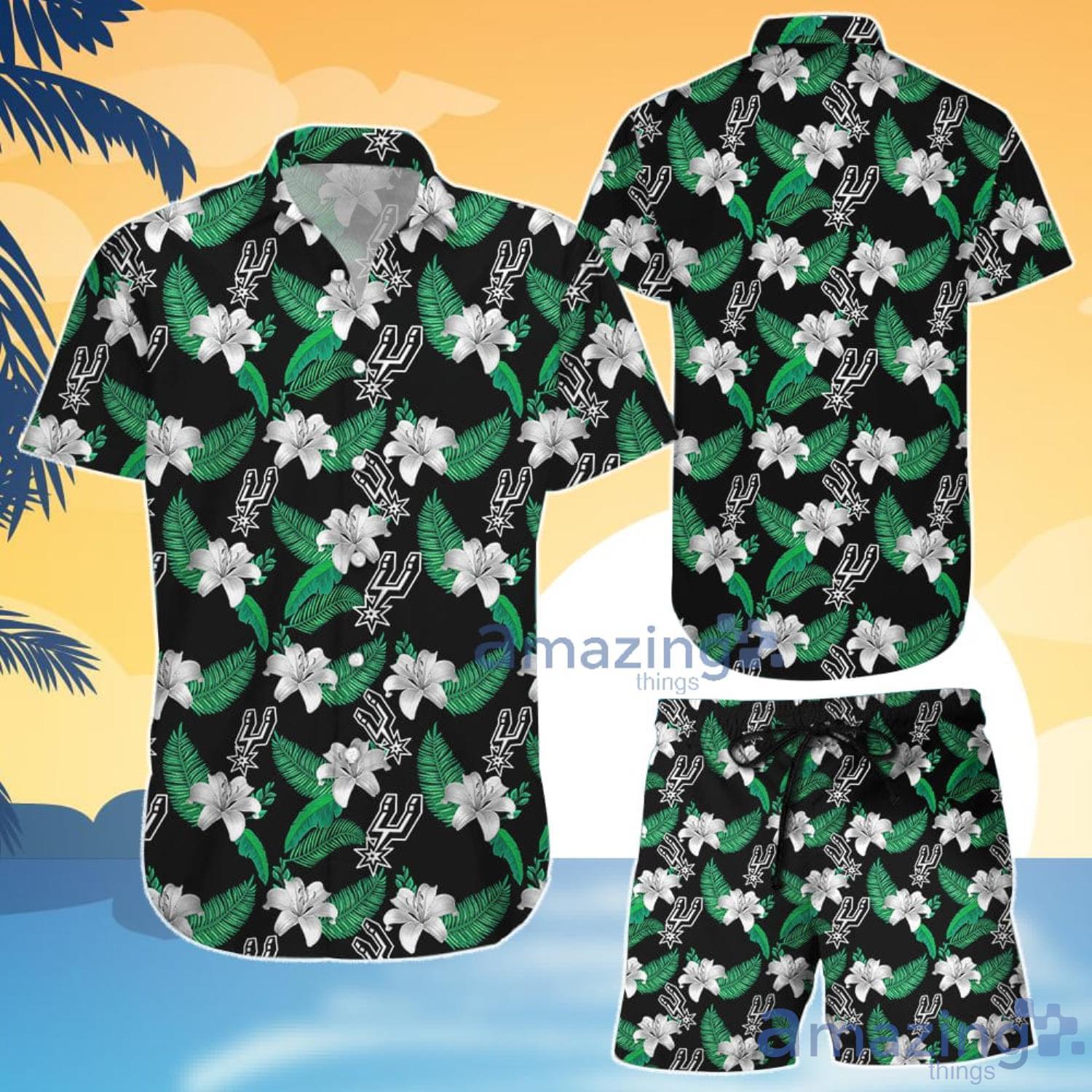 San Antonio Spurs Hawaiian Shirt And Shorts Gift For Summer Product Photo 1 San Antonio Spurs Hawaiian Shirt And Shorts Gift For Summer Product Photo 1