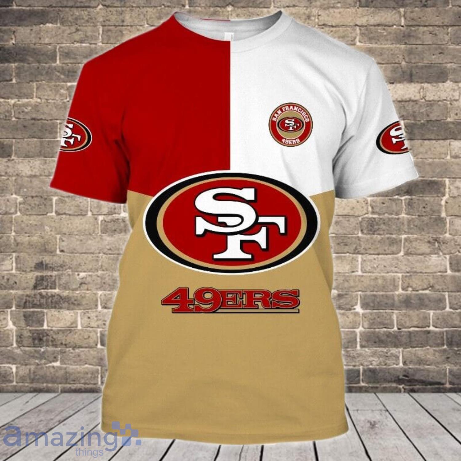 Bleed red and gold San Francisco 49ers shirt