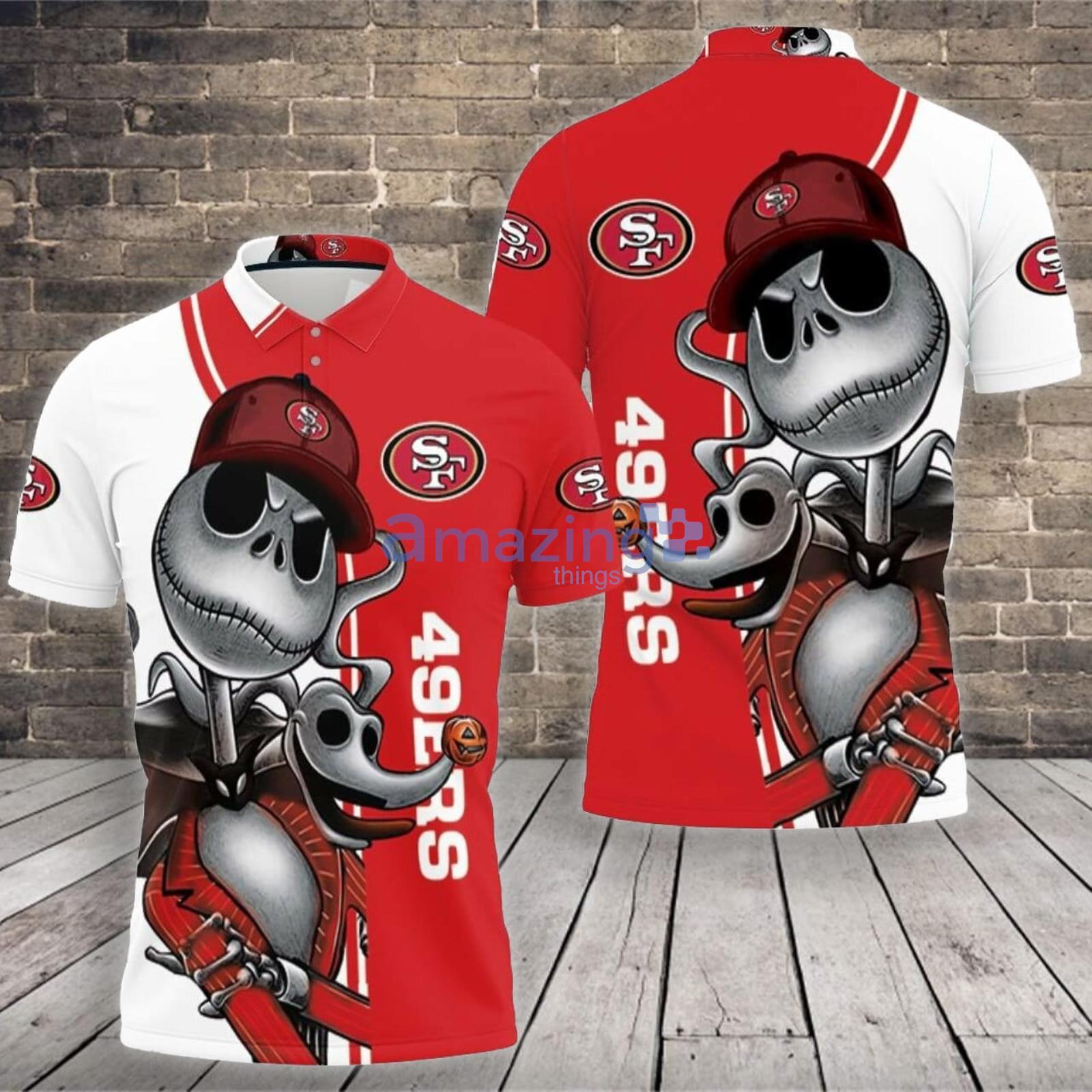 San Francisco 49ers Button Up Polo Shirt - T-shirts Low Price