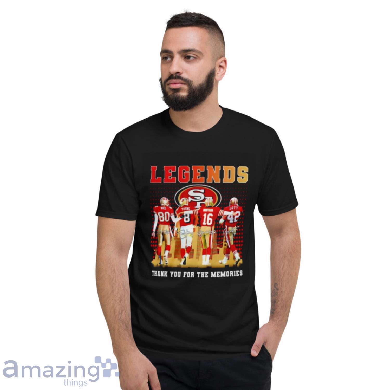 San Francisco 49ers Legends Thank You For The Memories Signature T-Shirt