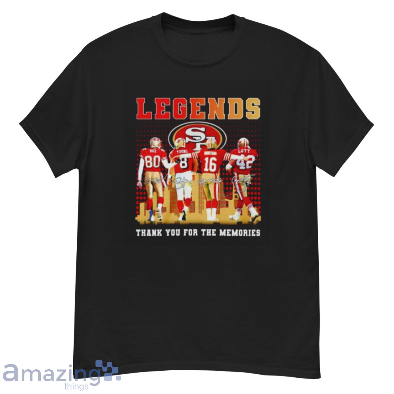 Joe Montana Shirt Thank You For The Memories 49ers Gift