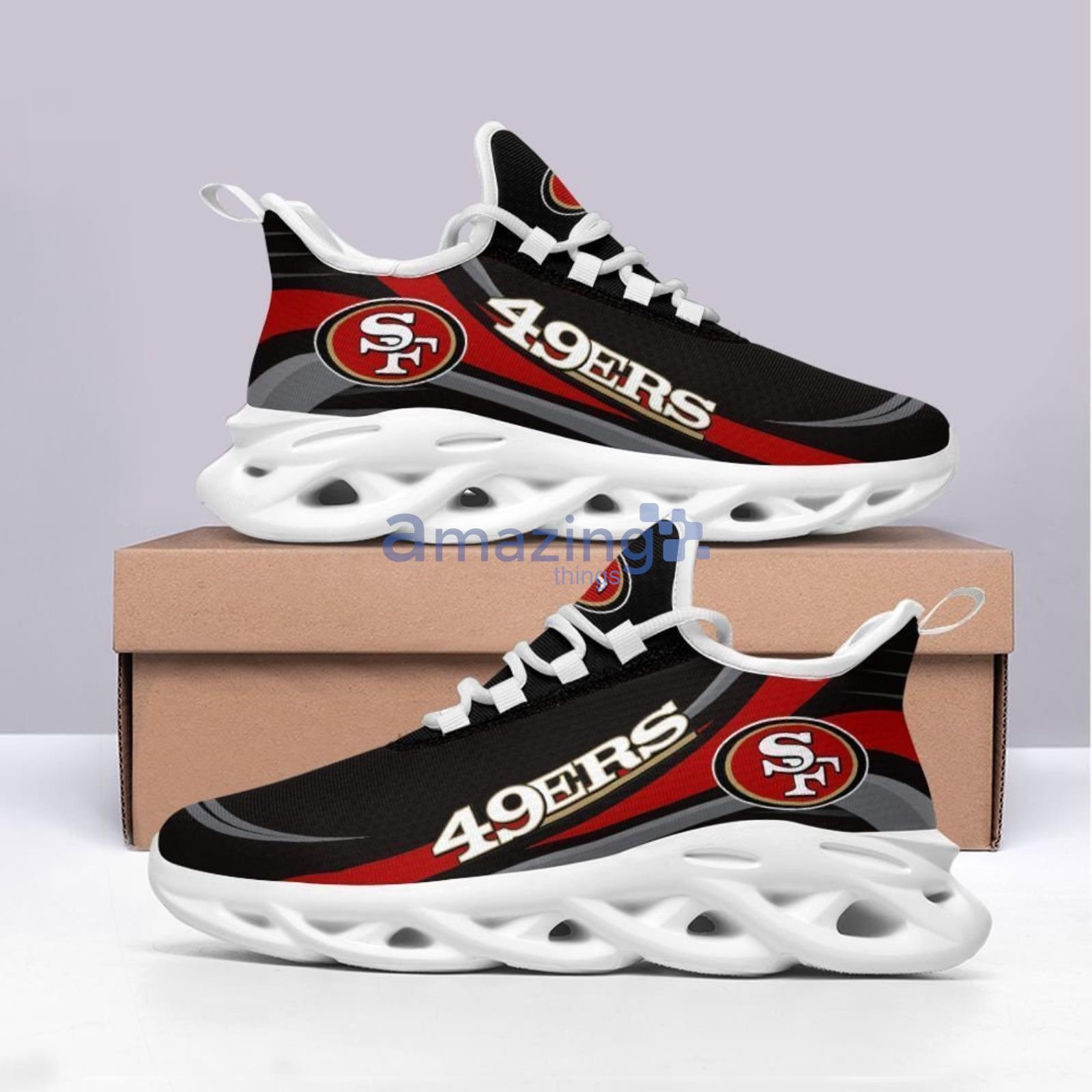 San Francisco 49Ers Max Soul Sneakers Fans Gift Product Photo 1