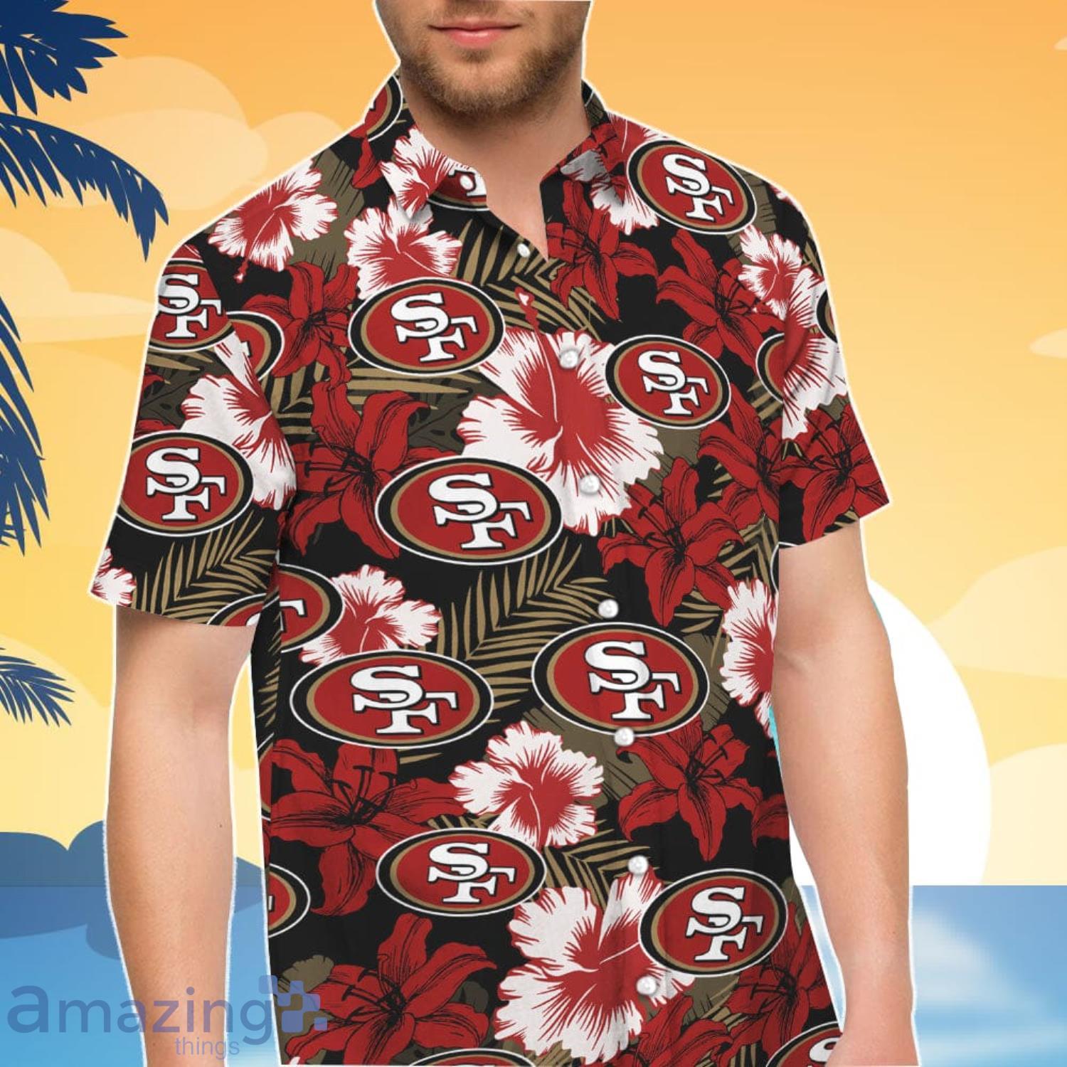 San Francisco 49Ers Nfl Hawaiian Shirt And Short Gift For Summer image San Francisco 49Ers Nfl Hawaiian Shirt And Short Gift For Summer Product Photo 2