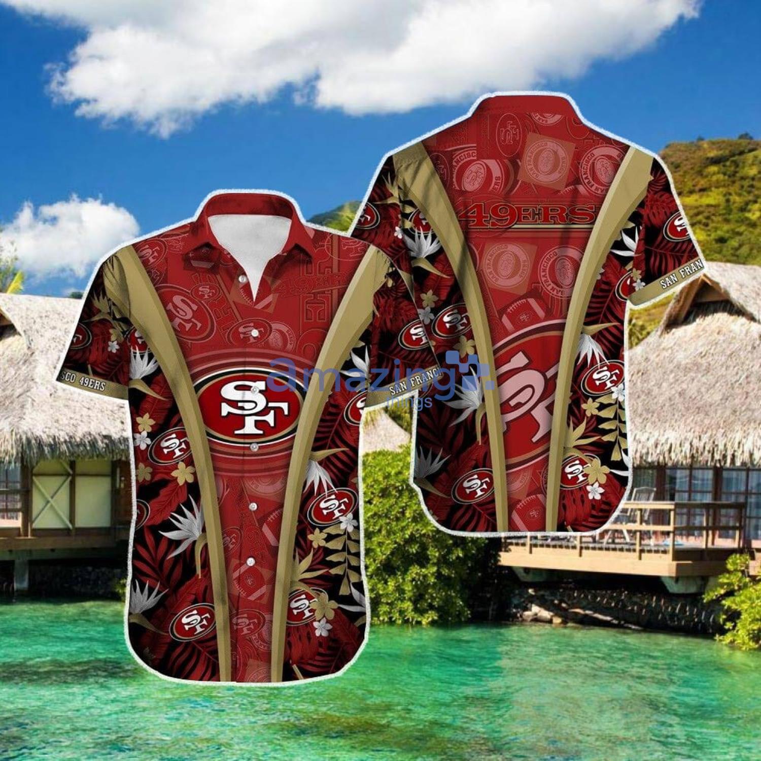 San Francisco 49ers NFL For Sports Fan Floral Hawaiian Beach Shirt