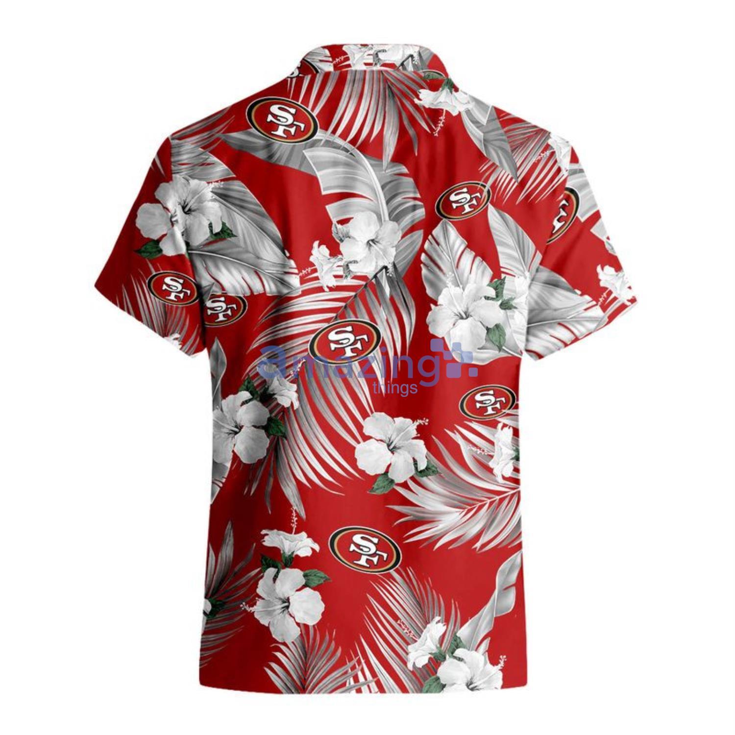 Tropical Flowers San Francisco 49ers Floral Hawaiian Shirt - Lelemoon