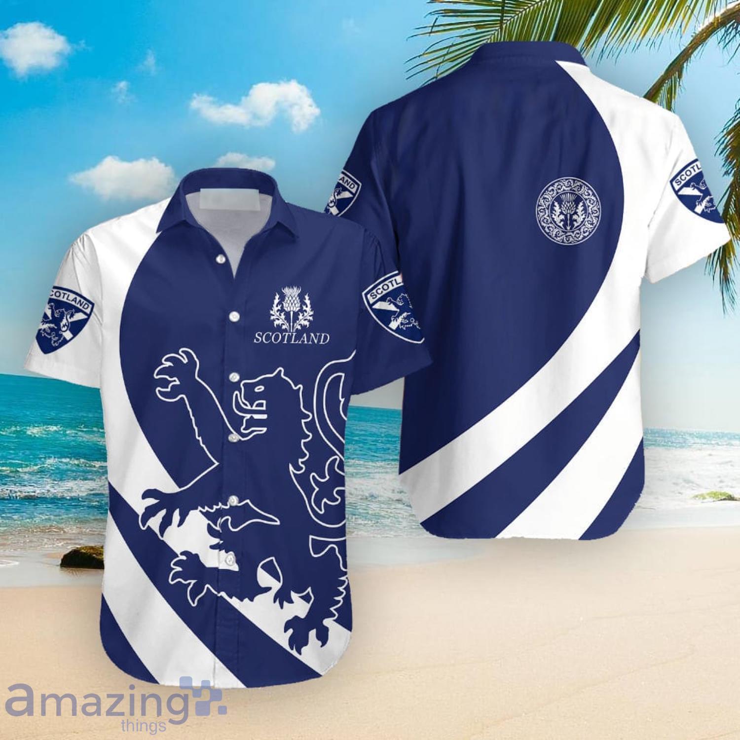 Scotland Royal Lion And Thistle Pullover St Patrick's Day Cute Gift Hawaiian Shirt Product Photo 1