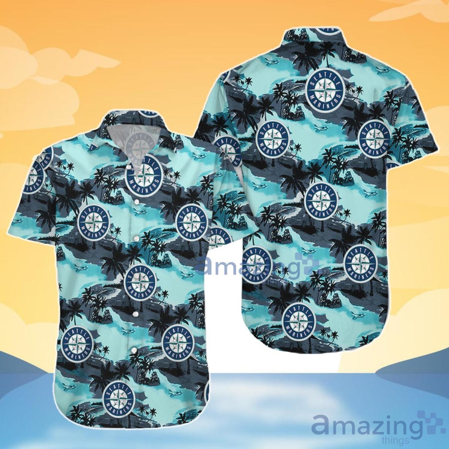 Seattle Mariners Hawaiian Retro Logo MLB Summer Beach Men And