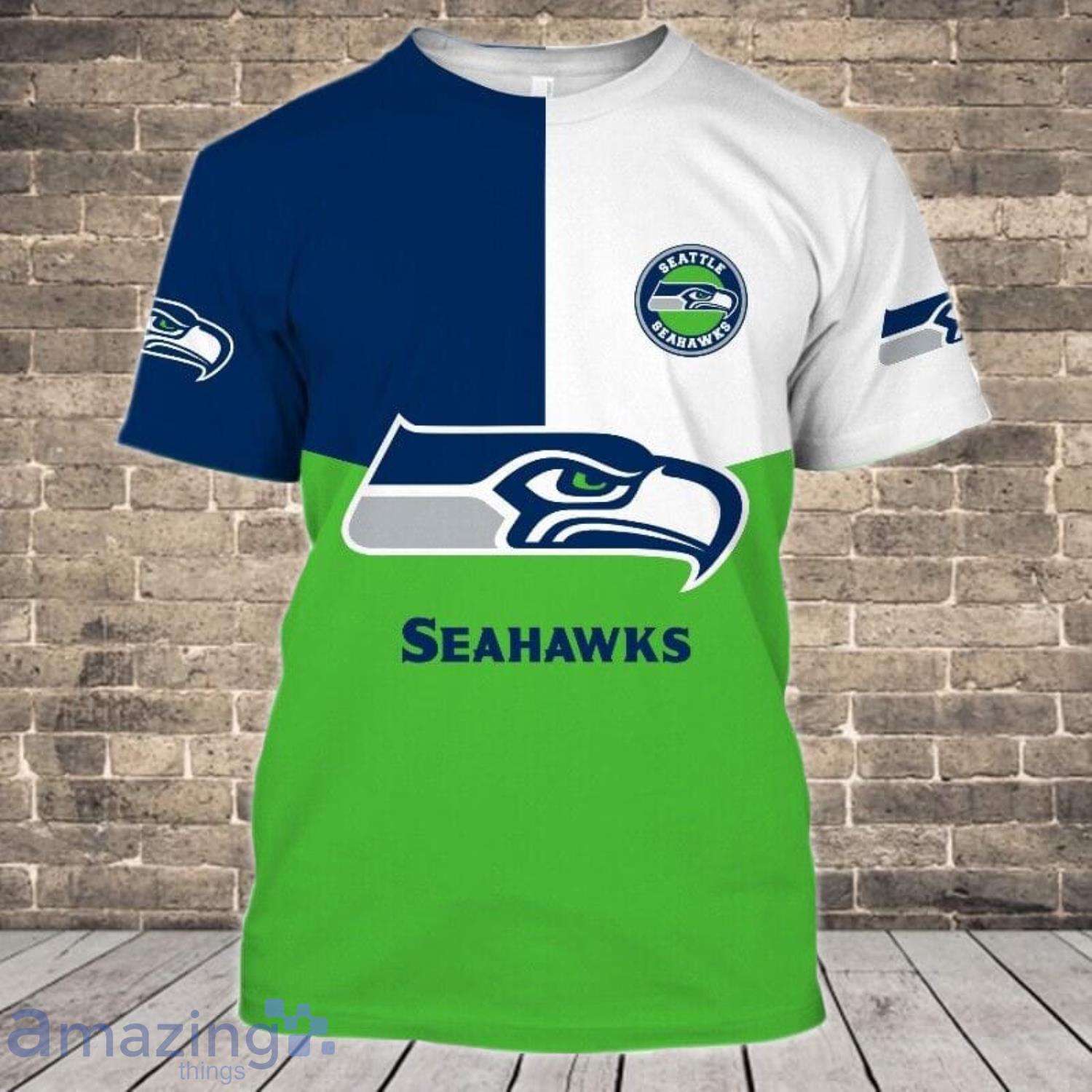 Seattle Seahawks 3D T-Shirts For Sport Fans