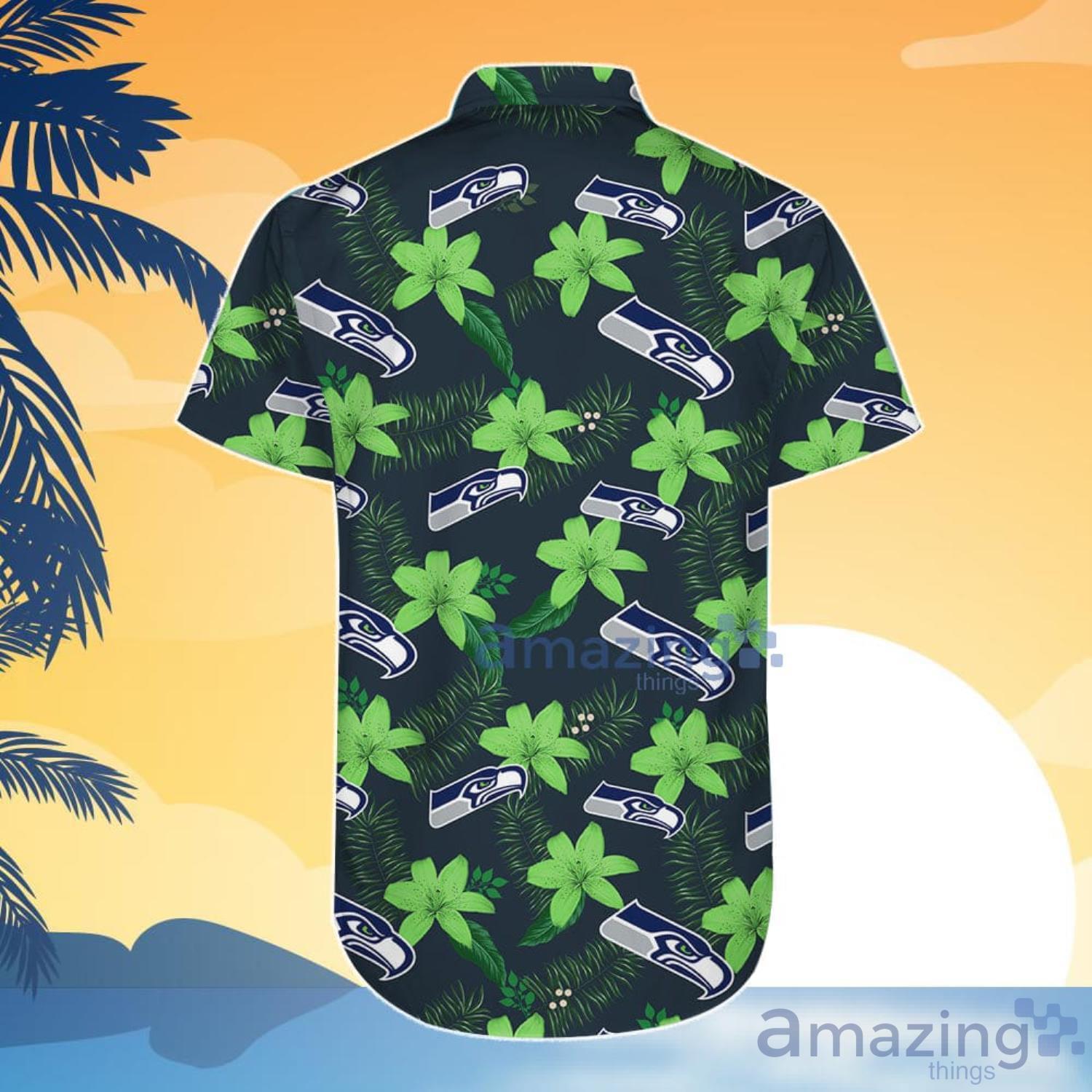 Seattle Seahawks Hawaiian Shirt And Shorts Gift For Summer image Seattle Seahawks Hawaiian Shirt And Shorts Gift For Summer Product Photo 2
