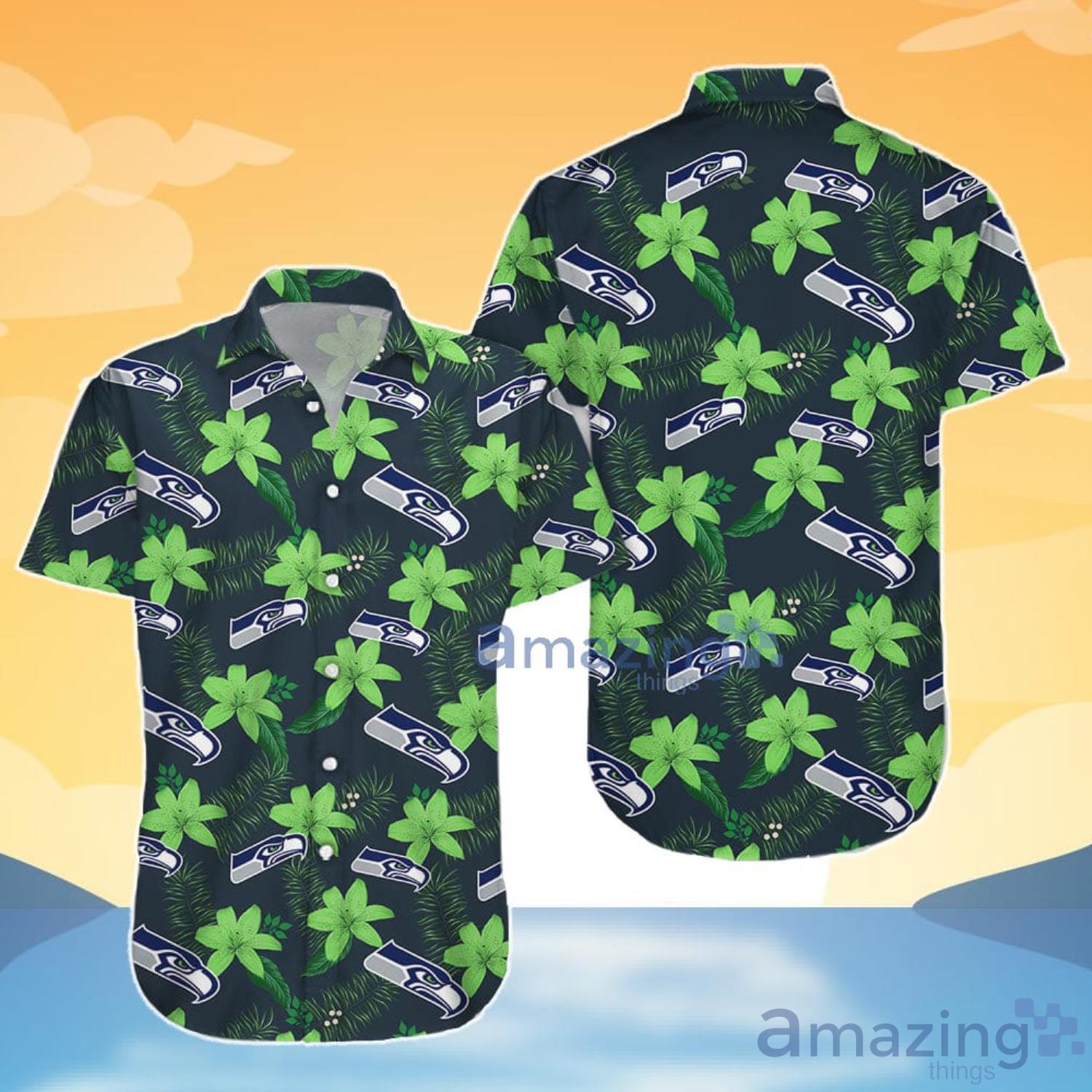 Seattle Seahawks Hawaiian Shirt And Shorts Gift For Summer image Seattle Seahawks Hawaiian Shirt And Shorts Gift For Summer Product Photo 5