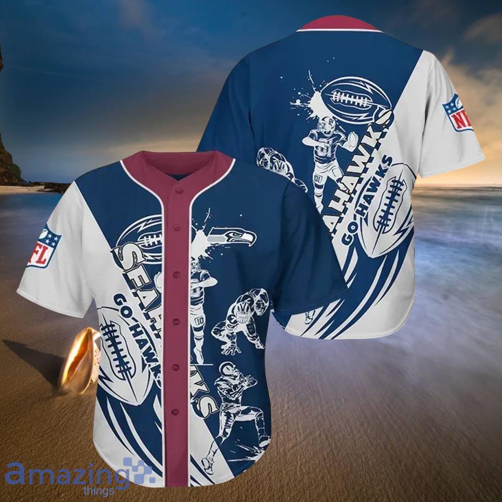 Seattle Seahawks 11 NFL Baseball Jersey Shirt –