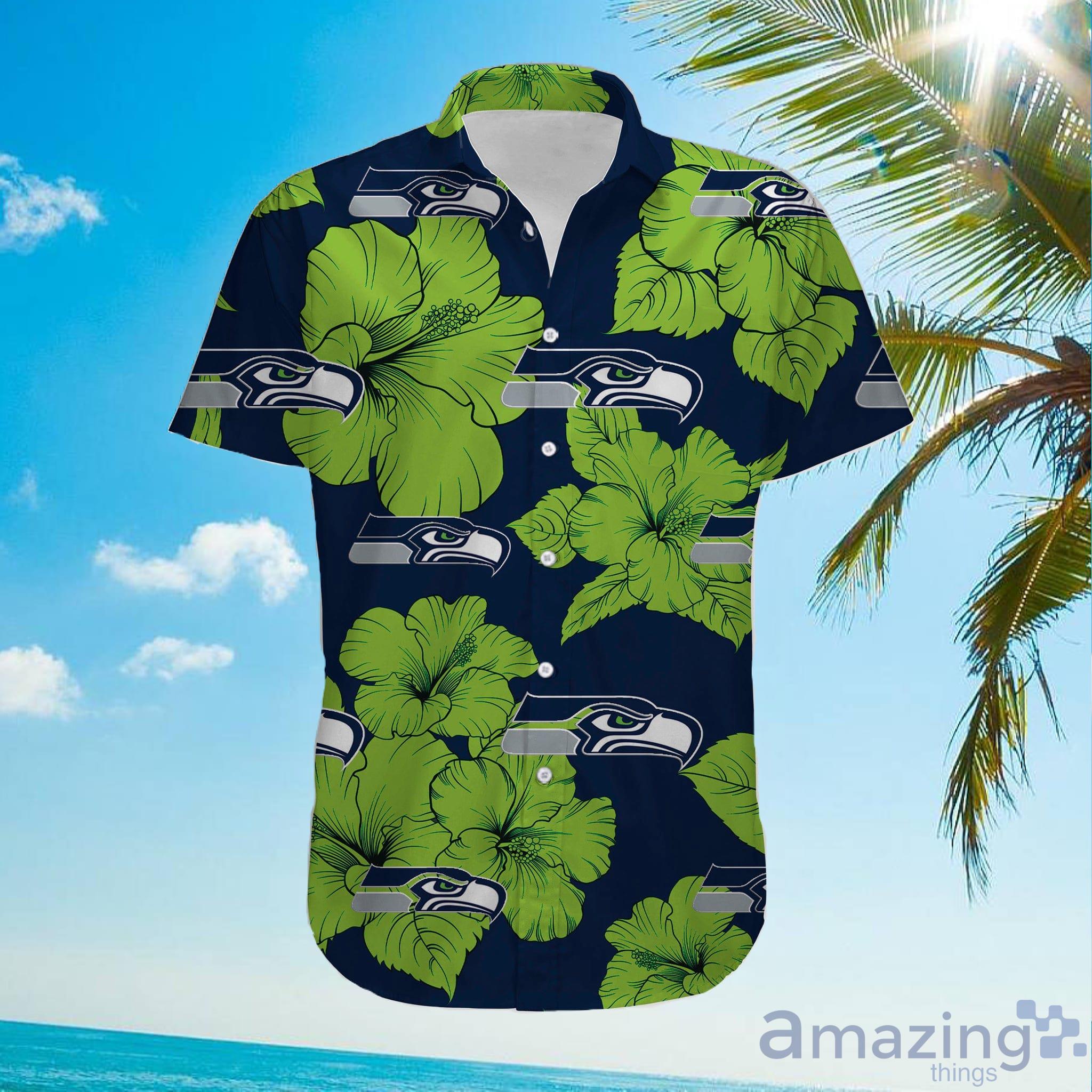 Seattle Seahawks Mens Floral Shirt