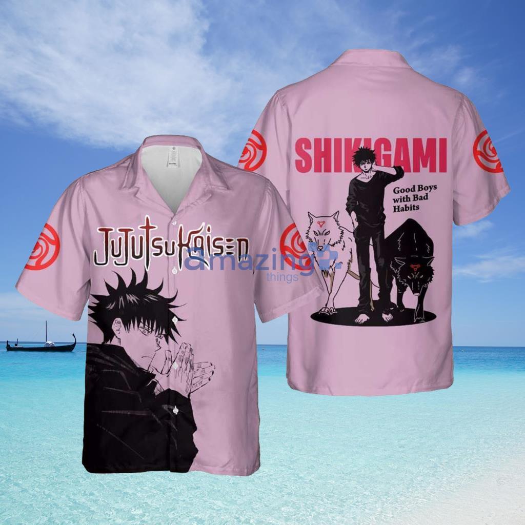 Shikigami Megumi Good Boys With Bad Habits Jujutsu Kaisen Anime Hawaiian Shirt - Shikigami Megumi Good Boys With Bad Habits Jujutsu Kaisen Anime Hawaiian Shirt