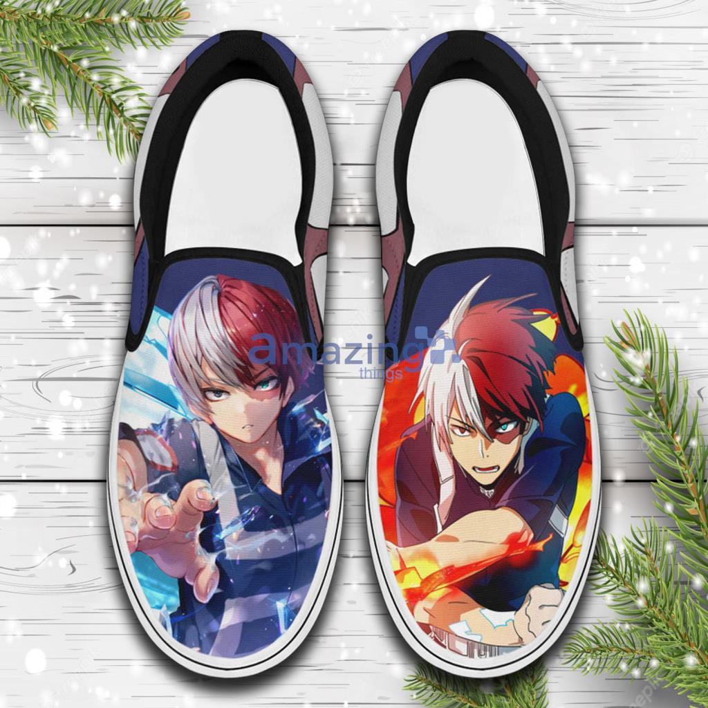 Shoto Todoroki Custom My Hero Academia Anime Air Jordan 13 Shoes
