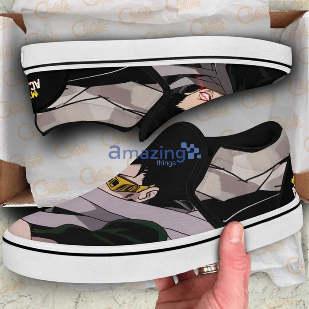 Shouta Aizawa My Hero Academia Custom Anime Slip On Sneakers Shoes - Shouta Aizawa My Hero Academia Custom Anime Slip On Sneakers Shoes